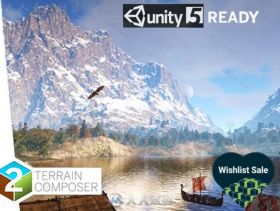 完整的强大的快速生成地形的工具编辑器扩充Unity游戏素材资源