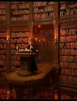 科幻恐怖巫术图书馆3D模型合集