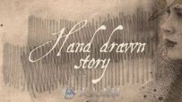手绘墨迹预告片动画AE模板 Videohive Hand Drawn Story 11885357
