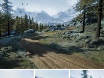 Unreal Engine游戏公路扩展资料包 Unreal Engine Game Textures Road Pack