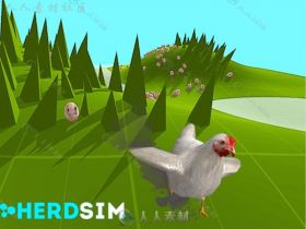 简单易用的动物漫游模拟器动物角色3D模型Unity游戏素材资源
