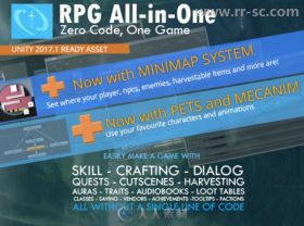 功能齐全的RPG一体化游戏工具包系统完整项目Unity游戏素材资源
