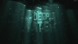 水下深水光线照射Logo演绎动画AE模板