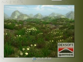 完美的草纹理植物3D模型Unity游戏素材资源