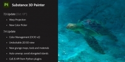 Adobe推出Substance 3D Painter 7.4版 增加了OpenColorIO色彩管理等功能
