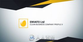 明亮干净简约的公司业务介绍幻灯片企业宣传AE模板Videohive Clean Business Compa...
