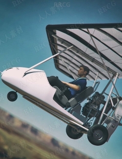 超轻手工人造担任飞行机交通工具3D模型合集