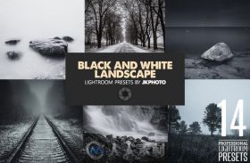 14款黑白景色调色lightroom预设14 Black And White Landscape