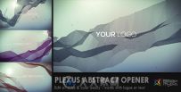 抽象波纹展示动画AE模板 Videohive Plexus Abstract Opener 9220731