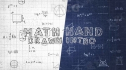 手绘线条数学公式几何图形展示动画AE模板