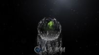 液态水滴球形Logo演绎动画AE模板 Videohive Spherical Liquid Logo Reveal 10364303