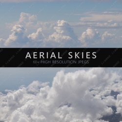 68组高质量6K分辨率天空云朵图片平面素材合集
