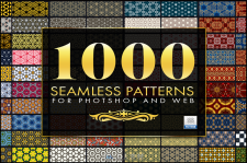 1000款网页背景图案平面素材1000 Seamless Web Patterns - Bundle  589620