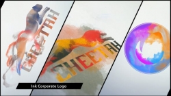 水彩墨迹企业级Logo演绎动画AE模板