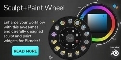Sculpt-Paint Wheel雕刻绘制工具Blender插件V3.0.3版