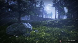 森林户外逼真草地绘制地形拓扑环境UE4游戏素材资源
