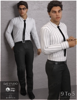 男士正装西服衬衫套装3D模型合集