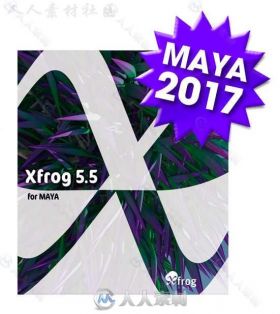 Greenworks XFrog植物Maya插件V5.5版 XFROG 5.5 FOR MAYA 2017 WIN MAC