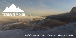 Terrain Mixer地形环境场景快速创建Blender插件V1.9.1版