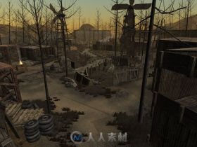 游戏工业环境荒原模型Unity3D资源包