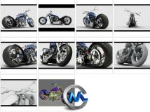 《超酷摩托车3D模型合辑》The3dstudio Empire Motorcycle Bike 3D Model