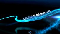 【CREATIVELAB】创意疯狂的蓝色粒子特效logo+图片展示