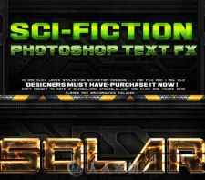 科幻风格字体特效PSD模板 Graphicriver Sci-fi Layer Styles 6049950