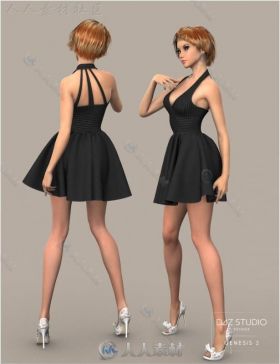 女性美丽漂亮时尚的裙子3D模型合辑