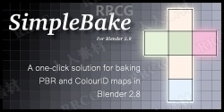 Simplebake PBR贴图材质烘焙Blender插件V5.1.2版