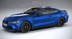 宝马跑车BMW M4 Coupe G82 2021真实汽车高质量3D模型