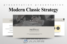 摩登经典PPT模板CM - Modern Classic Strategy 686236