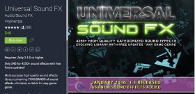 实用的音乐音效素材包 Universal Sound FX 1.3 unity3d asset