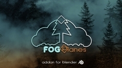Fog Planes大型自然环境雾气烟雾Blender插件