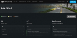 Crytek公司发布了2019-2020年度CryEngine游戏引擎的开发计划