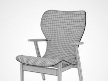 《木质椅子3D模型》BBB3viz Artek Domus Lounge