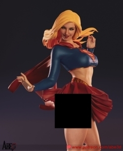 女超人DC动漫角色雕塑雕刻3D模型