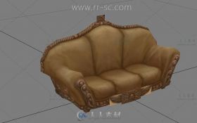游戏中的沙发3D模型