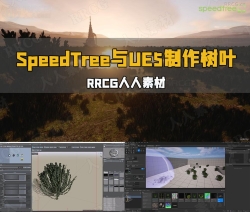 SpeedTree与UE5制作逼真树叶草丛视频教程