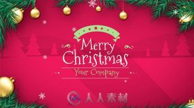 圣诞节创意美丽的动画幻灯片AE模板 Videohive Christmas 13936737