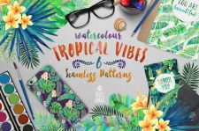 热带感觉图案平面素材合辑Tropical Vibes