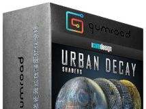 Element 3D中600组着色器纹理贴图预设合辑 Gumroad Urban Decay Shader Pack physi...