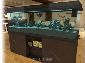 水族馆家具道具模型Unity3D素材资源