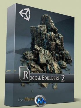 Unity3d中岩石模型材质包 Unity3d Rock and Boulders 2