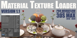 Material Texture Loader材质纹理3dsmax插件V1.1版