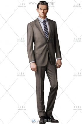帅帅的穿西服的男人3D模型