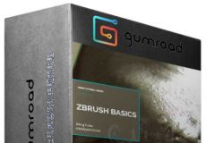 Zbrush界面与热键基础技术实例训练视频教程 Gumroad Zbrush Basics UI Hotkeys Pro...