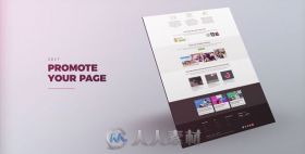 简单快速干净有效的网站推广宣传视频包装AE模板  Videohive Website Promo 19...