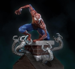 蜘蛛侠2020漫威动漫角色雕塑雕刻3D模型