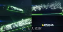 闪烁霓虹灯Logo演绎动画AE模板 VideoHive Neon Glitch Logo Reveal 10227339