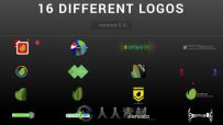16组简洁实用Logo演绎动画AE模板合辑 Videohive Wow Logo Pack 16 Different Logo ...